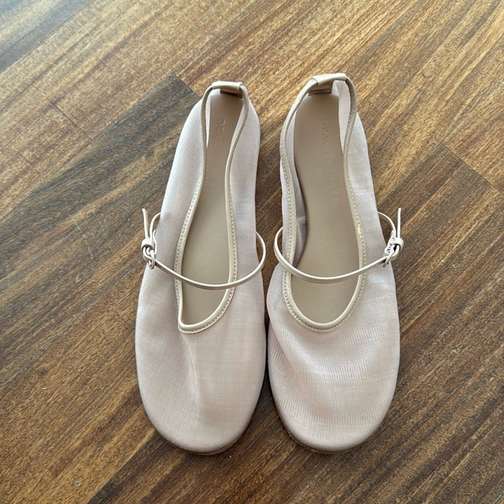 Dear Frances Mesh Balla Flats Nude